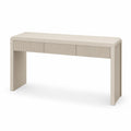 Konsolentisch rechteckig Holzfaserplatte Creme