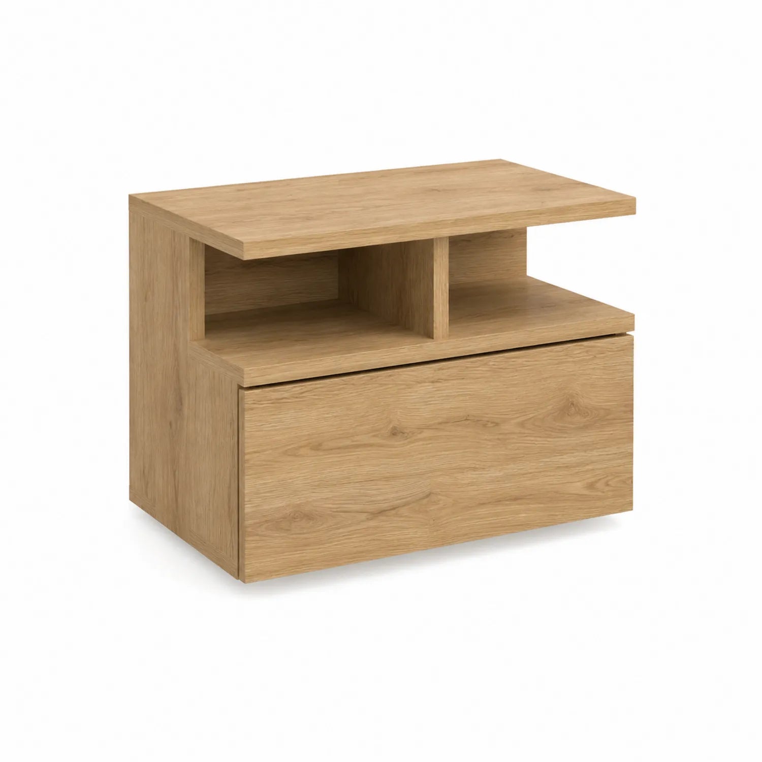 Nachttisch aus MDF mit Eichenfurnier 50x40x55 cm