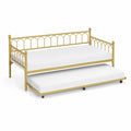 Metall-Tagesbett mit ausziehbarem Bett 200x90cm Gold