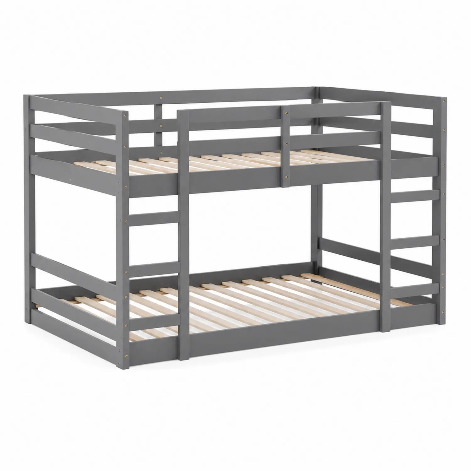 Kinder Stockbett aus Kiefernholz 200x90cm Grau