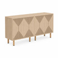 Sideboard aus Eichenfurnier mit 4 Türen 160x45x75cm